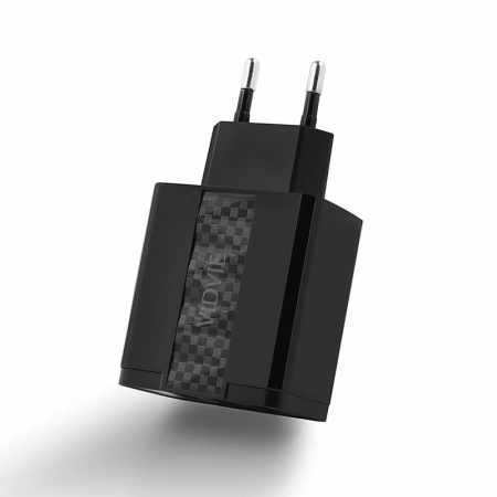 Ładowarka sieciowa USB-C PD 20W + 1xUSB 3.0 QC + kabel Typ C VIDVIE PLE230C czarna